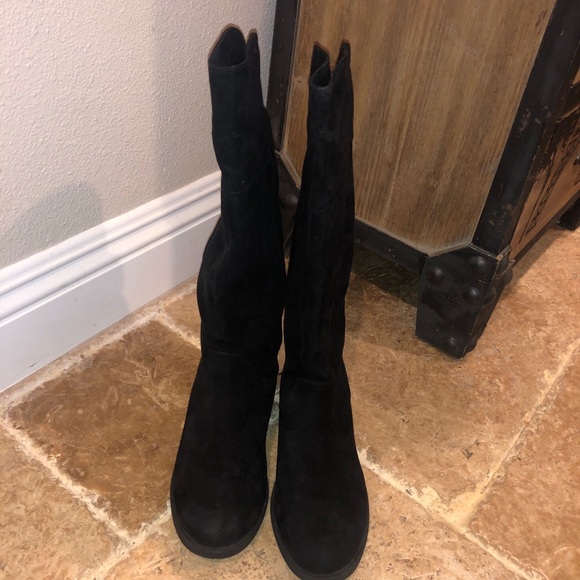 Girls Faux-suede tall boots~ Size 3 - Picture 4 of 11